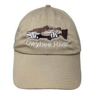 Owyhee River Strapback Hat Brown One Size Adjustable Embroidered Cobra